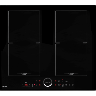 Cooktop de Indução 4 Bocas Cooktop de Indução 4 Bocas instalado em bancada de cozinha de luxo