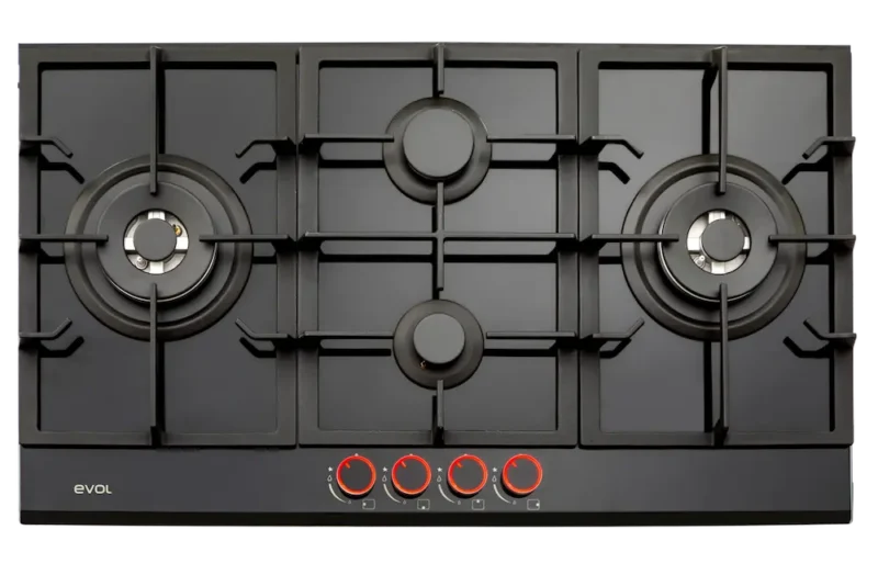Cooktop a Gás Evol 4Q GLASS