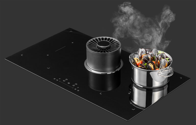 COOKTOP A INDUÇÃO COM COIFA RETRÁTIL TECNO THVI90DH