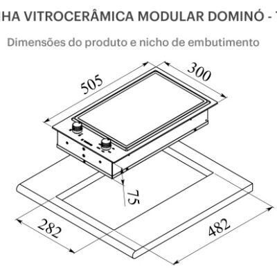 COOKTOP TEPPAN DOMINO TECNO THV30TEPPAN