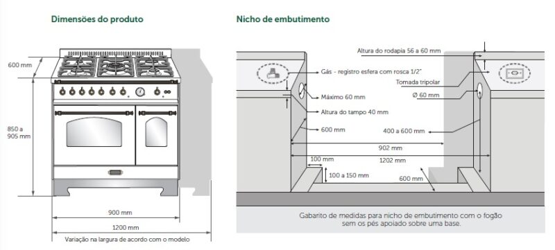 FOGÃO LOFRA DOLCEVITA RBPD126MFT+E2