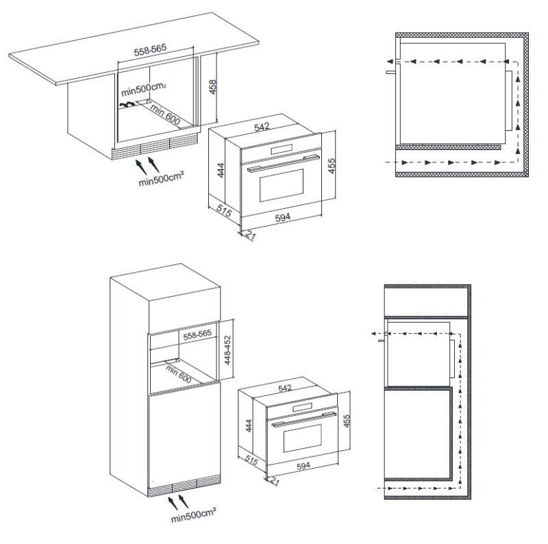 Forno Combinado Tecno Vintage TK38EXDBV2