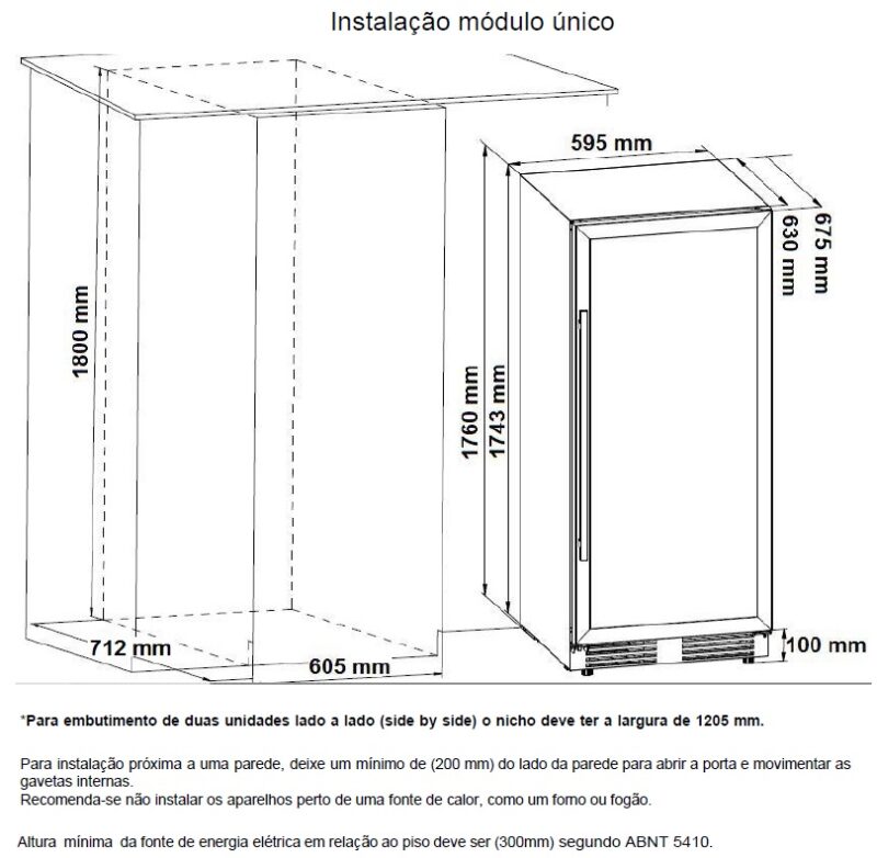 ADEGA TECNO PROFESSIONAL TR43AVDC