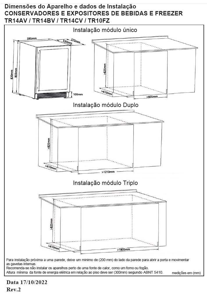 FREEZER TECNO VINTAGE TR10FZDAV2