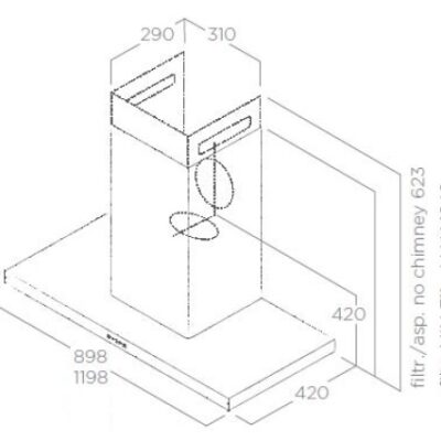Coifa de Parede Bertazzoni BER TCP12