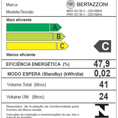 Forno Combinado Bertazzoni Professional PROF30SOEX