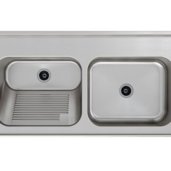 O Tampo Lavanderia TL-CT-50 C/M oferece resistência em aço inox com moldura protetora para sua área de serviço. Higiene e durabilidade garantidas. Confira na Cevimar!