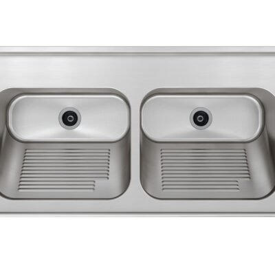 O Tampo Lavanderia Mekal CT50 TD oferece o luxo do aço inox com design funcional para sua área de serviço. Durabilidade e higiene profissional. Confira na Cevimar!