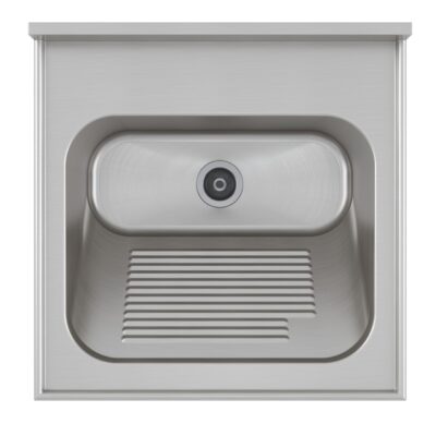 O Tampo Lavanderia CT-50 une resistência em aço inox e design ergonômico para sua área de serviço. Garanta durabilidade e higiene profissional. Confira na Cevimar!