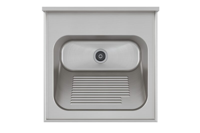 O Tampo Lavanderia CT-50 une resistência em aço inox e design ergonômico para sua área de serviço. Garanta durabilidade e higiene profissional. Confira na Cevimar!