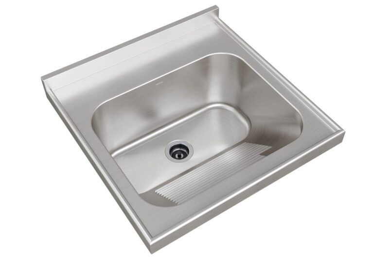 Tampo Lavanderia CT-50 – Aço Inox Escovado e Alta Resistência