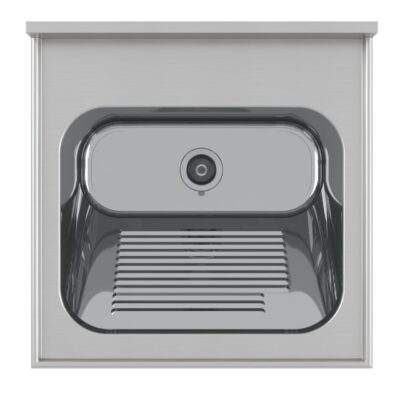 Tampo Lavanderia CT-50 – Aço Inox Escovado e Alta Resistência