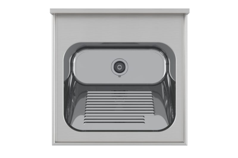 Tampo Lavanderia CT-50 – Aço Inox Escovado e Alta Resistência