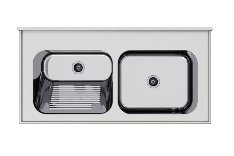 Tampo Lavanderia TL-CT-50 C/M – Aço Inox com Moldura Protetora