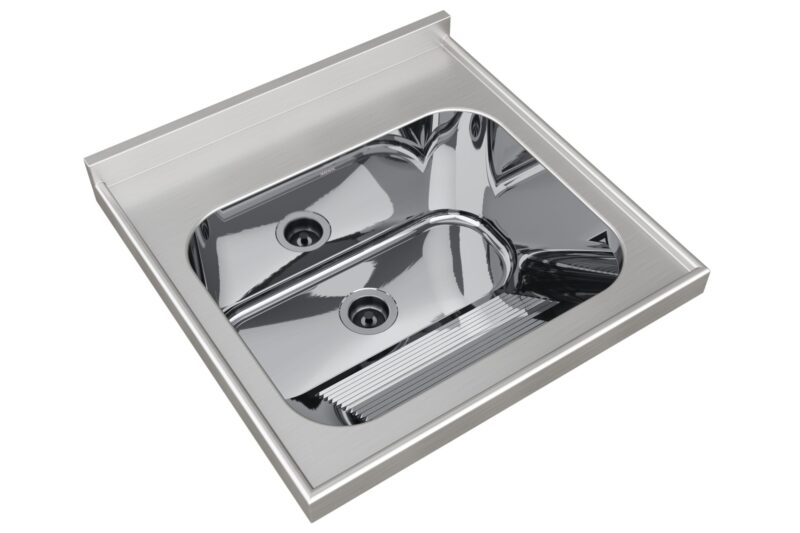 Tampo Lavanderia CT-50 – Aço Inox Escovado e Alta Resistência