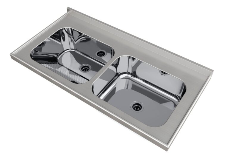 Tampo Lavanderia TL-CT-50 C/M – Aço Inox com Moldura Protetora