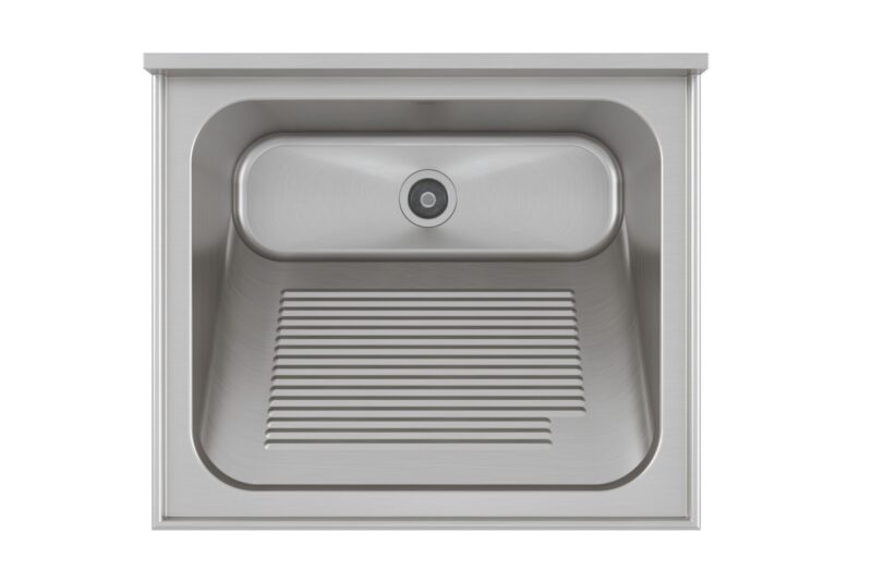 O Tampo Lavanderia TL-CT-60 oferece durabilidade em aço inox e design funcional para sua área de serviço. Otimize sua lavanderia com qualidade. Confira na Cevimar!