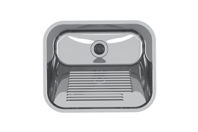 O Tampo Lavanderia CT-50 oferece resistência em aço inox e design ergonômico para sua área de serviço. Garanta durabilidade e higiene profissional. Confira na Cevimar!