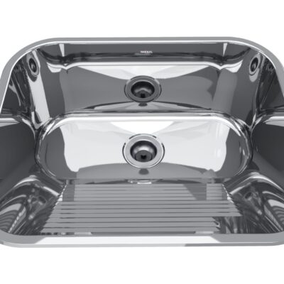 Tampo Lavanderia CT-50 – Aço Inox Escovado e Alta Resistência