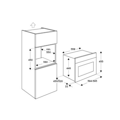 FORNO COMBINADO COM MICRO-ONDAS BERTAZZONI HERITAGE F457HER MWTXG