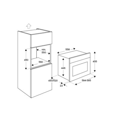 Forno Combinado Bertazzoni com micro-ondas HERITAGE F457HER MWTAG