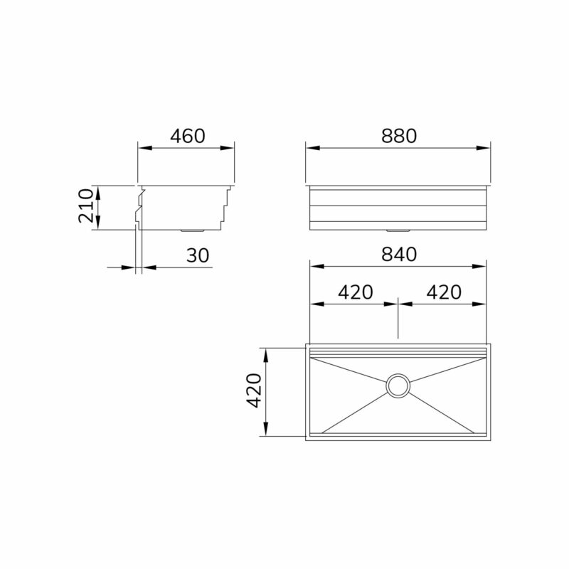 Cuba Workstation WS-840 para Duas Áreas de Trabalho com 3 Níveis